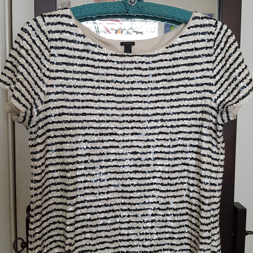 J.Crew Sequin Top. - image 1